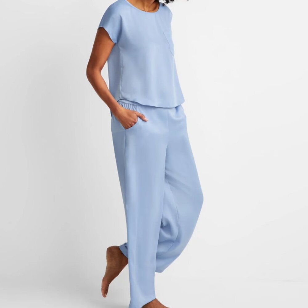 State of Day Women's 2-Pc. Crepe de Chine Short-Sleeve Pajama Set Size XXL
